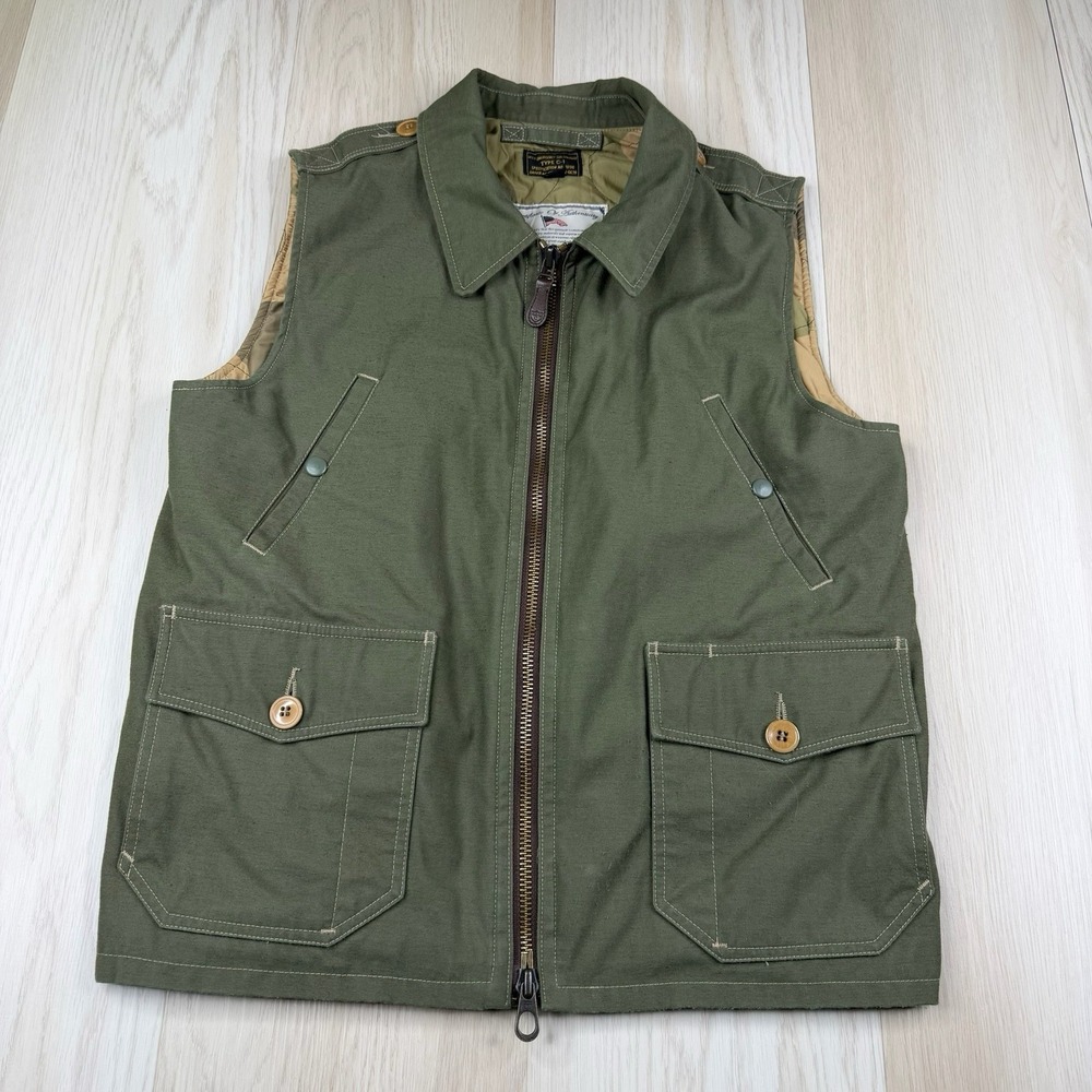 Cockpit USA Army Quilted Lined Type C-1 Emergency Sustenance Vest Mens M Medium
